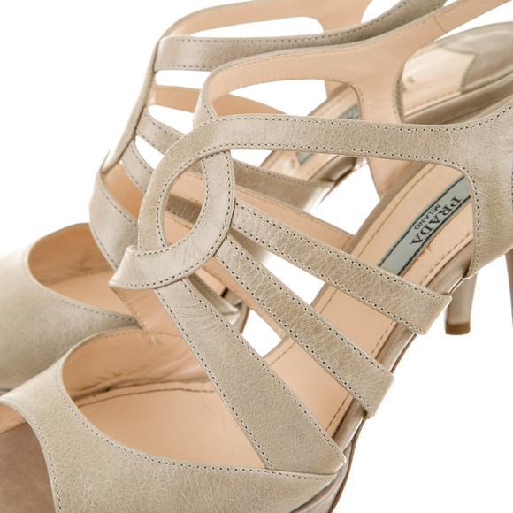 PRADA CALZATURE DONNA SANDALS SIZE 39/8.5M - Picture 5 of 6